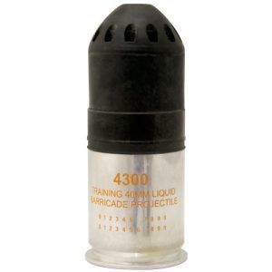 4300 – 40MM Inert Liquid Barricade, Spin Stabilized, 4.1″ Long