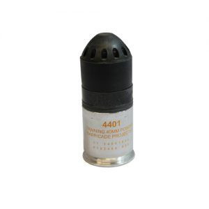 4401 – 40MM Inert Powder Barricade, Spin Stabilized, 4.1″ Long