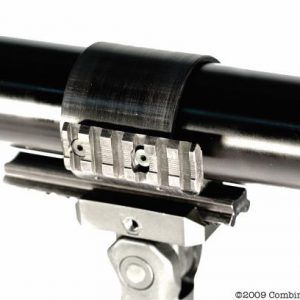 A404 – BRACKET MOUNTED ON COMBO RAIL W/2-3″ PICATINNY RAILS